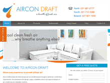 Tablet Screenshot of aircondraft.co.za